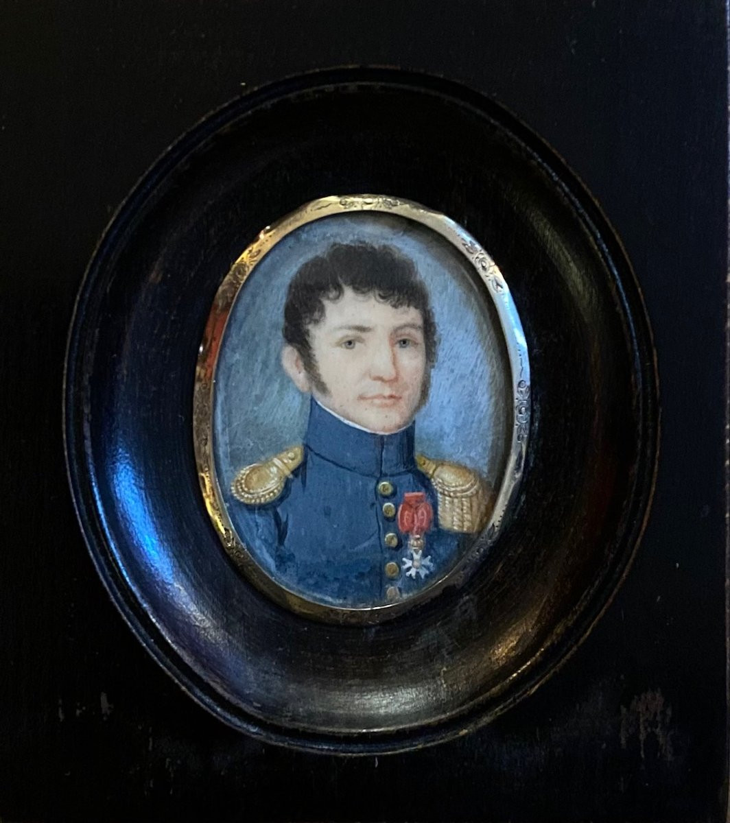 Miniature Of A Young Officer With The Legion Of Honour - Empire Period-photo-2