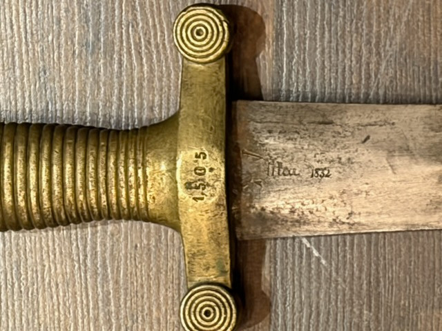 GLAIVE D'INFANTERIE, Modèle 1831, signée Manufacture Royale de Châtellerault et datée Mars 1832-photo-1