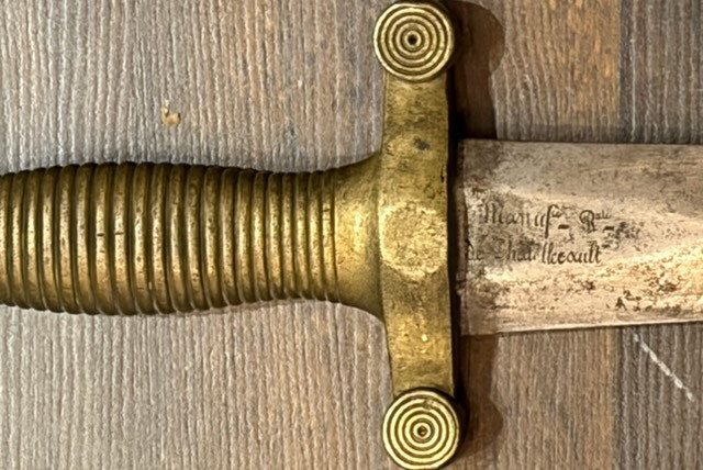 GLAIVE D'INFANTERIE, Modèle 1831, signée Manufacture Royale de Châtellerault et datée Mars 1832-photo-2