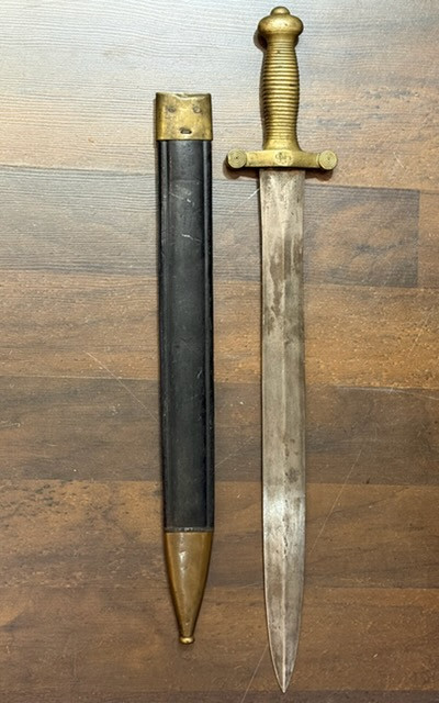 GLAIVE D'INFANTERIE, Modèle 1831, signée Manufacture Royale de Châtellerault et datée Mars 1832