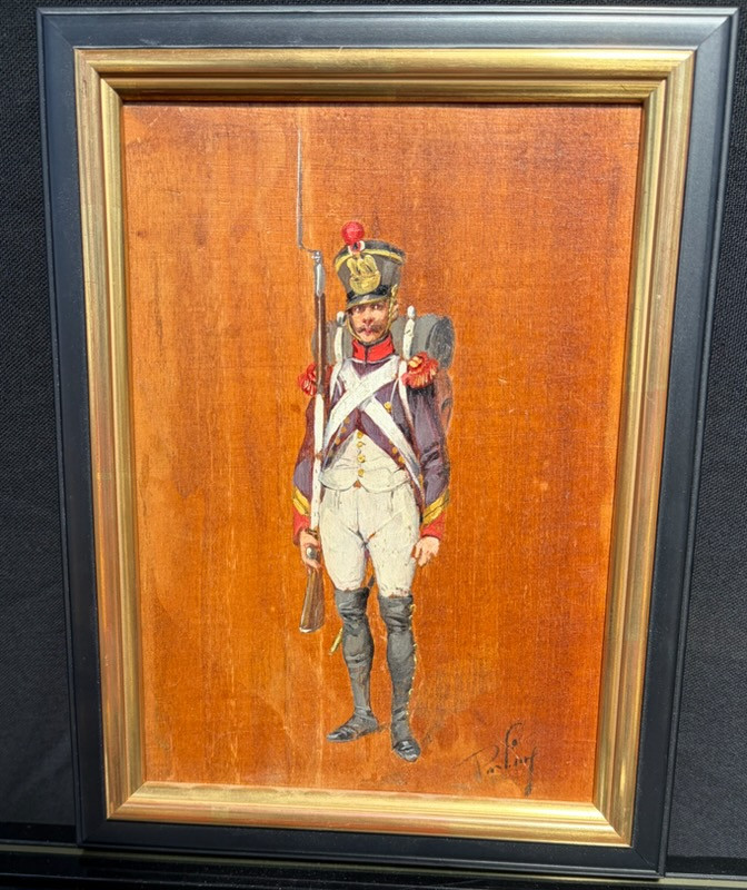 Wilder M. Darling (1856-1933) - Tirailleur De La Garde Impériale - Painting On Panel