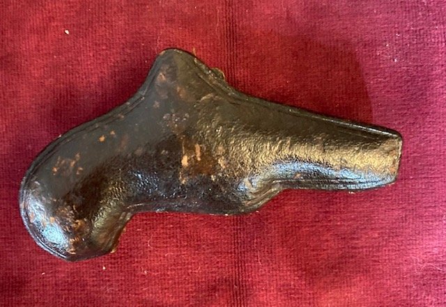 Pistolet à broche , plaqué or , signé "LE FAUCHEUX PARIS" - Calibre 5,5-photo-2