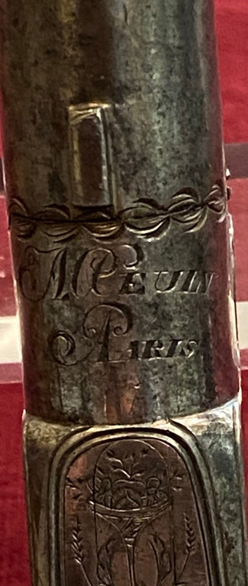Pistolet à silex à balle forcée - Calibre 13 mm - Epoque Louis XV-photo-5