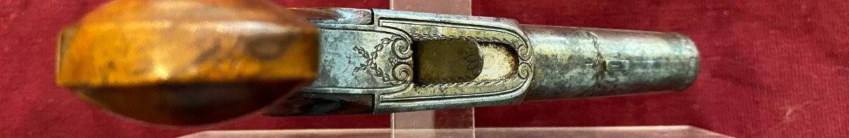 Flintlock Pistol (late 18th Century) With Forced Bullet - Caliber 11 Mm - Manufacture De Versailles.-photo-1