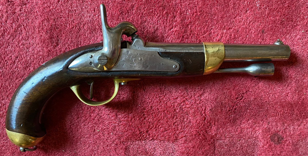 Model 1822 Tbis Cavalry Percussion Pistol.