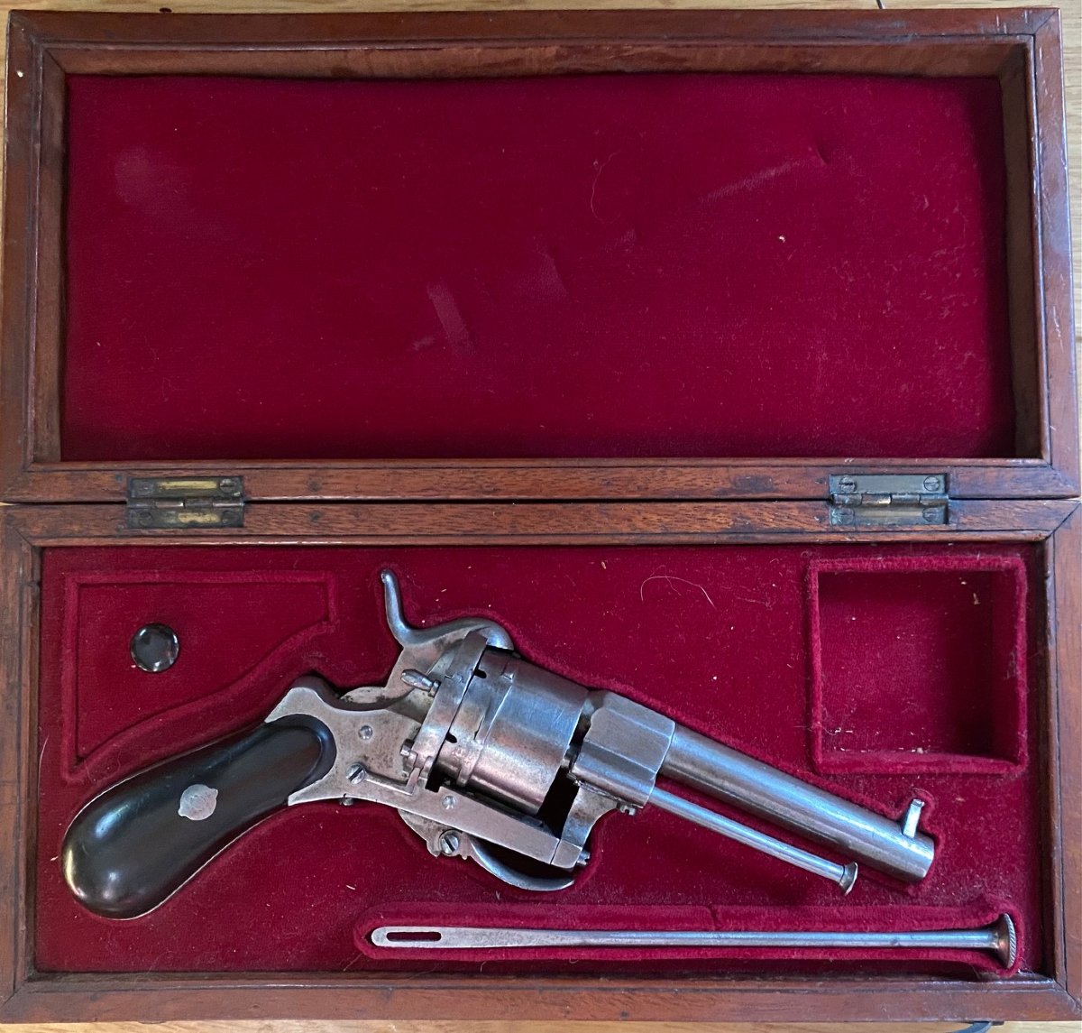 Pinfire Revolver (6 Shots), 7 Mm Caliber Engraved F S - Francisque Sarcey (1827-1899)