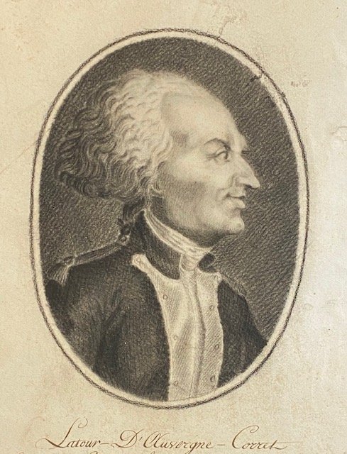 Dessin au crayon-La Tour d'Auvergne Corret-1er Grenadier de la République Française -XVIII s-photo-2