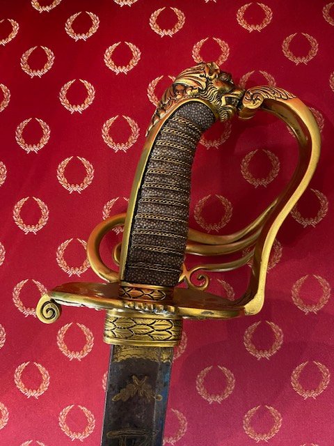 Sabre de récompense -Mexique- Offert au Gal Mexicain Juan RIVAS par le Maréchal  BAZAINE- 1864-photo-2