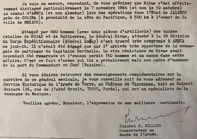 Sabre de récompense -Mexique- Offert au Gal Mexicain Juan RIVAS par le Maréchal  BAZAINE- 1864-photo-7