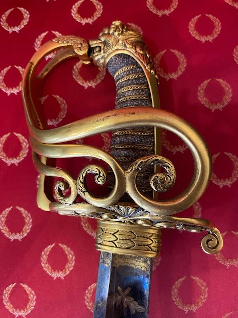 Sabre de récompense -Mexique- Offert au Gal Mexicain Juan RIVAS par le Maréchal  BAZAINE- 1864