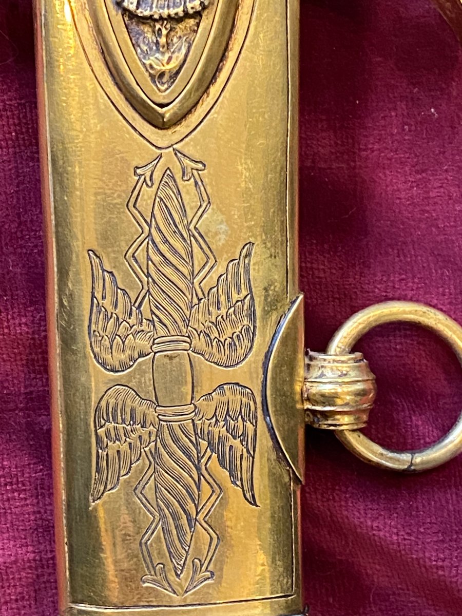 Sabre de récompense offert par le Général MOREAU (1763-1813)  en l'An IX.-photo-4
