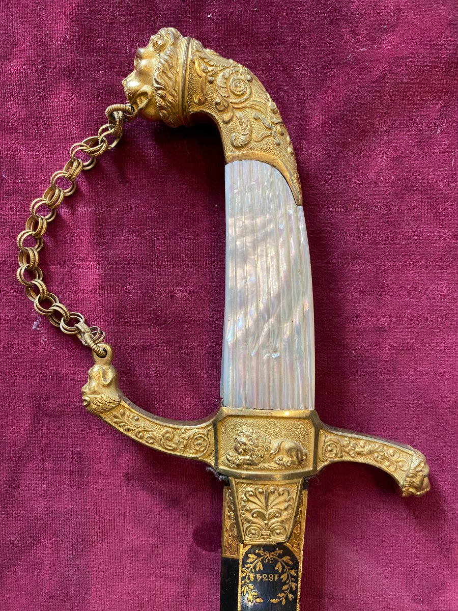 Sabre de récompense au Commandant PUISOYE - Epoque Louis-Philippe