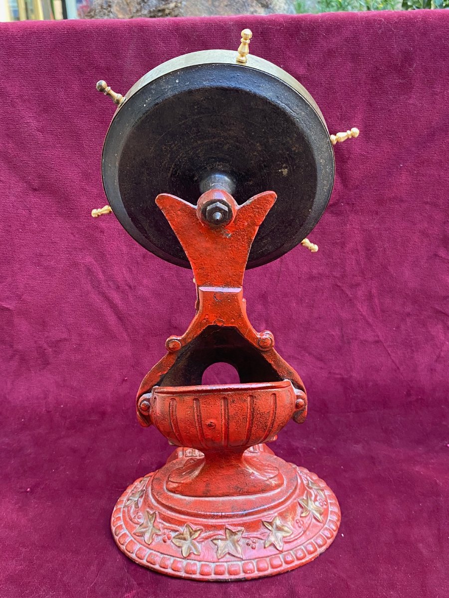 Roulette de Comptoir dit " Tourniquet " avec sa base un pyrogène - Fin XIX  siècle -photo-1