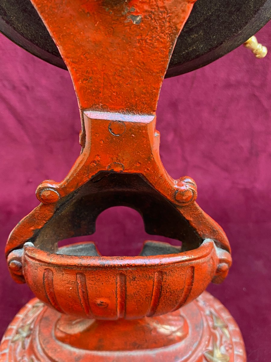 Roulette de Comptoir dit " Tourniquet " avec sa base un pyrogène - Fin XIX  siècle -photo-2