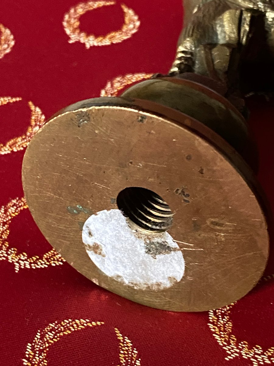 "chanteclerc"-style Rooster - Bronze Radiator Cap - 20th Century -photo-1