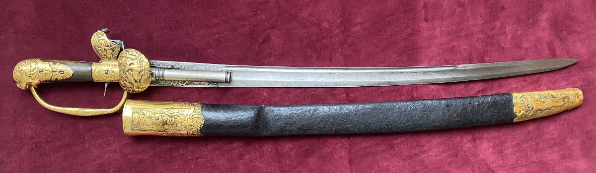 18th-century Hunting Dagger With A Lock Mechanism-photo-3