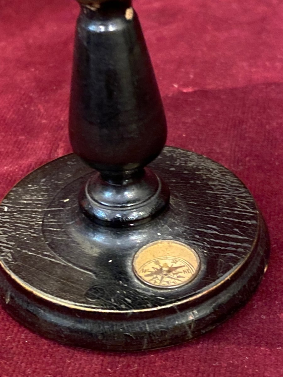 Globe Terrestre de Ludwig Julius HEYMANN - Berlin -   Ø 10 cm - circa 1880-photo-4
