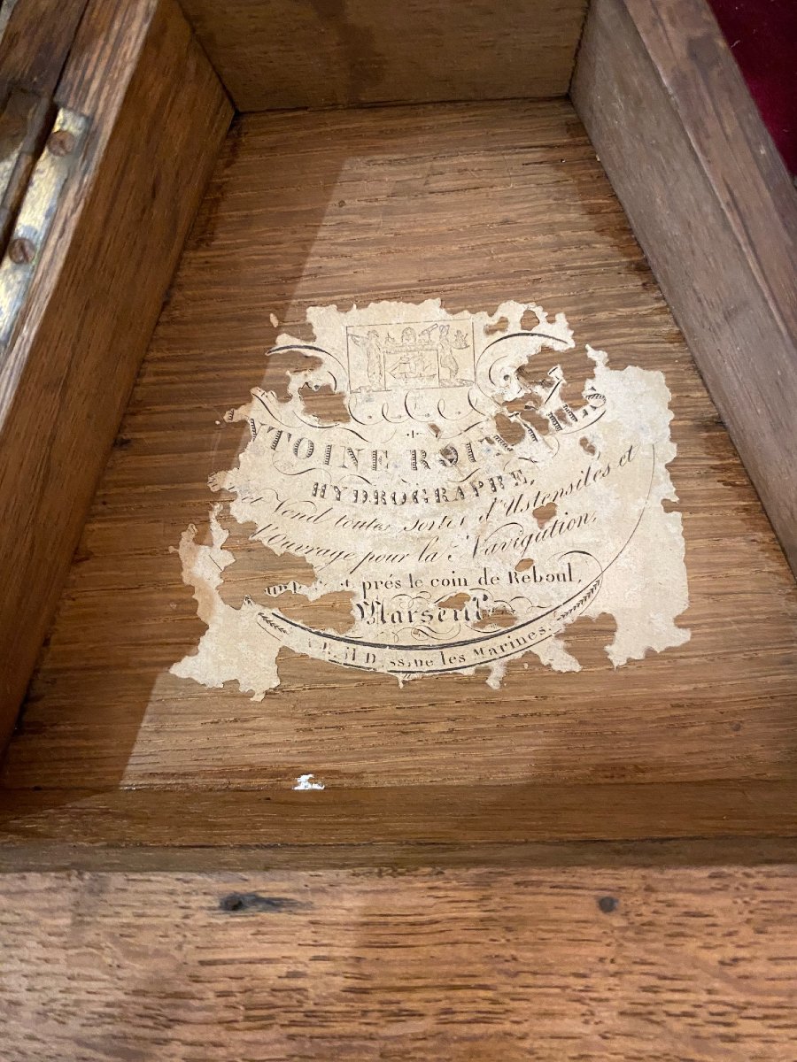 Octant Signed "auguste Roux," Son Of Joseph II Roux, Royal Hydrographer—late 18th Century -photo-3
