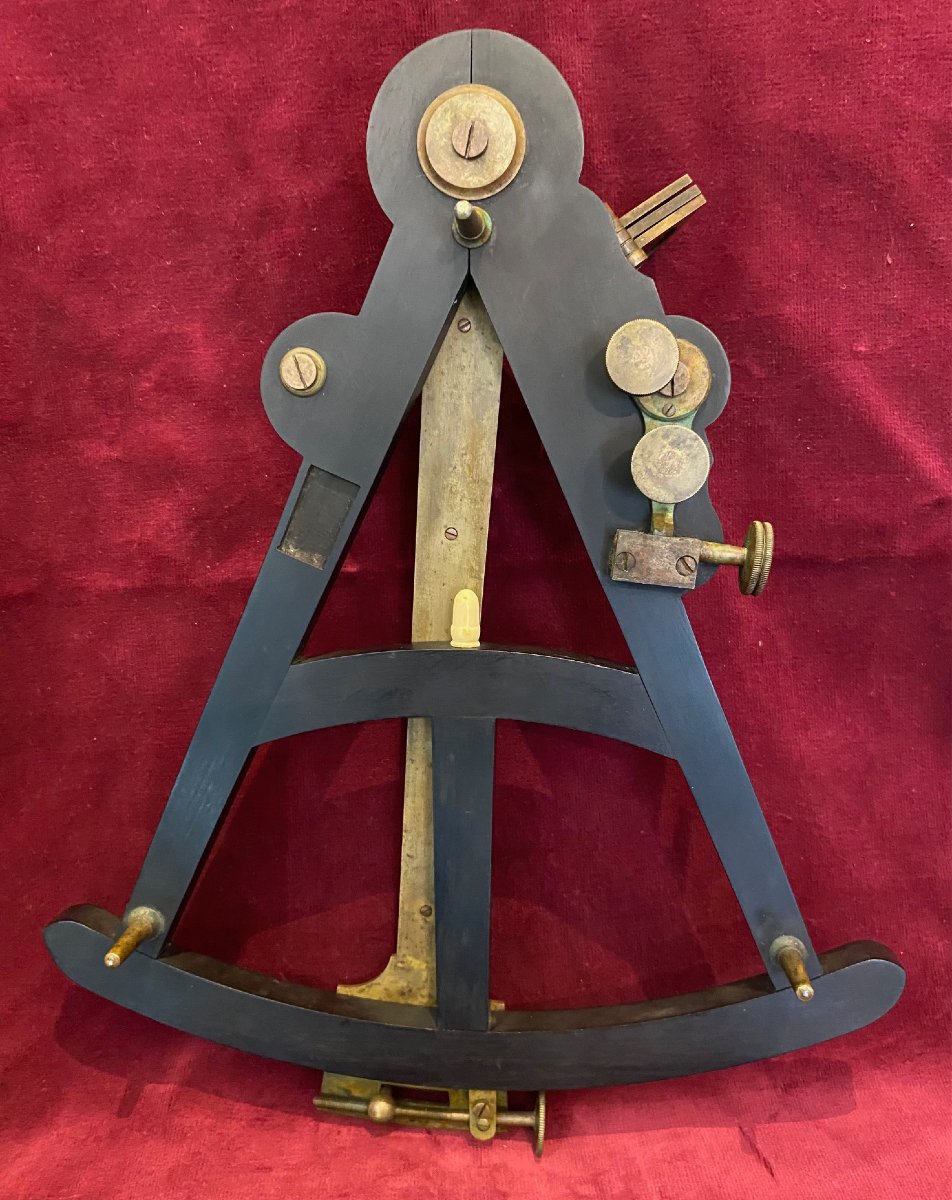 Octant Signed "auguste Roux," Son Of Joseph II Roux, Royal Hydrographer—late 18th Century -photo-4