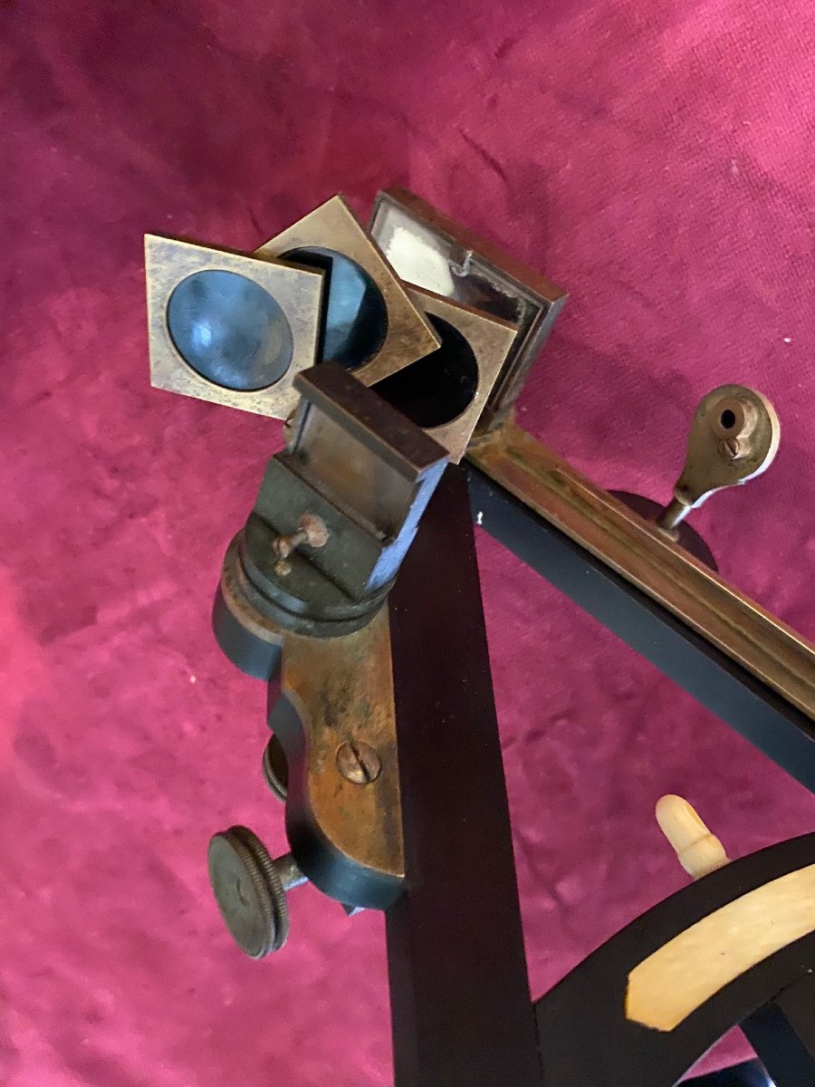 Octant Signed "auguste Roux," Son Of Joseph II Roux, Royal Hydrographer—late 18th Century -photo-2
