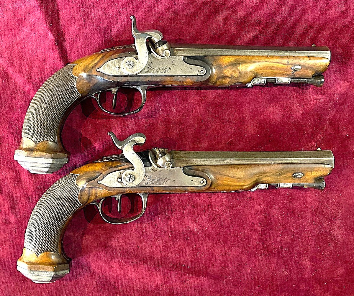 Pair Of Officers’ Pistols From The Versailles Manufactory