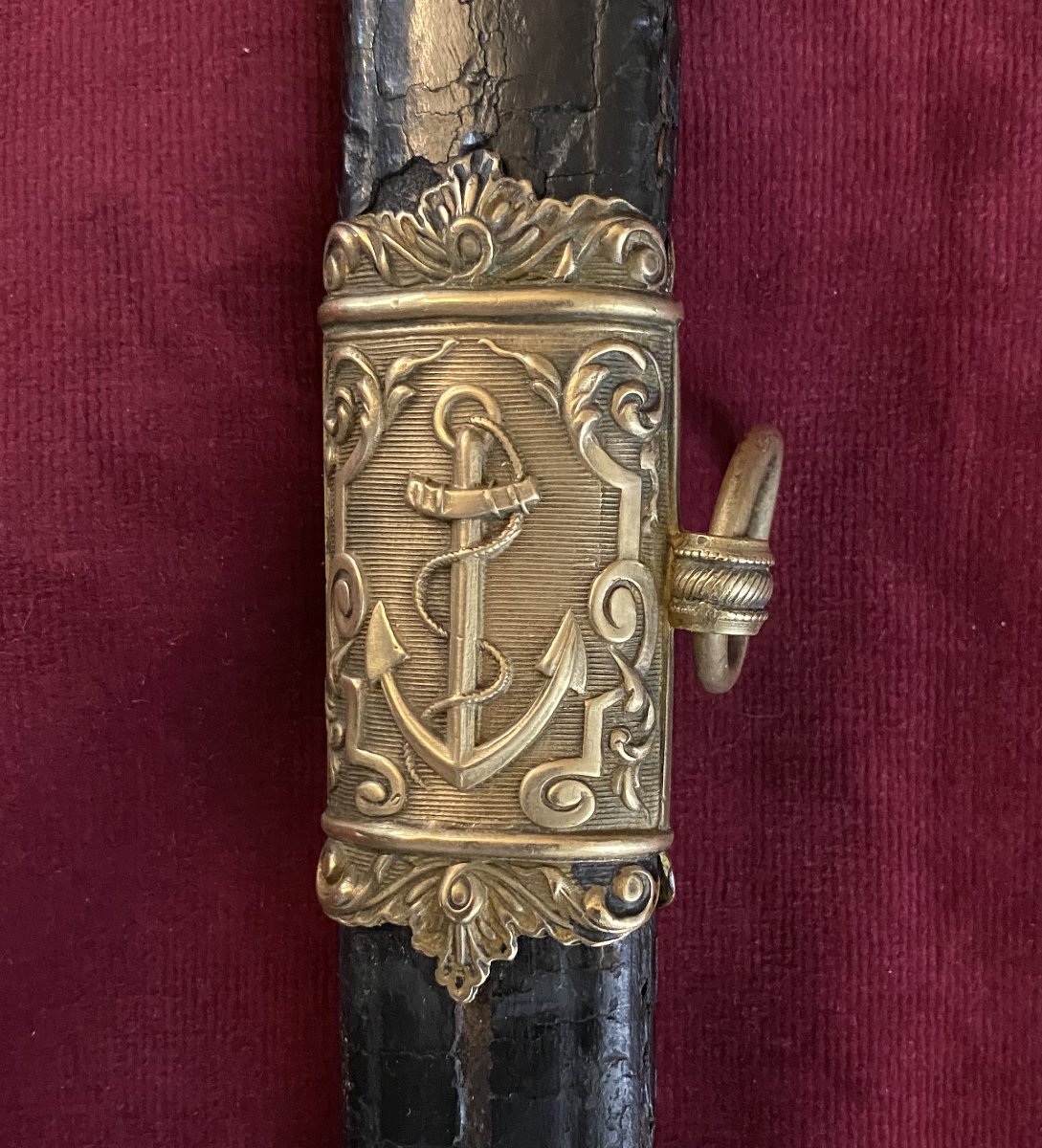 Sabre d’officier de marine Mle 1837 du 2nd Empire-photo-5