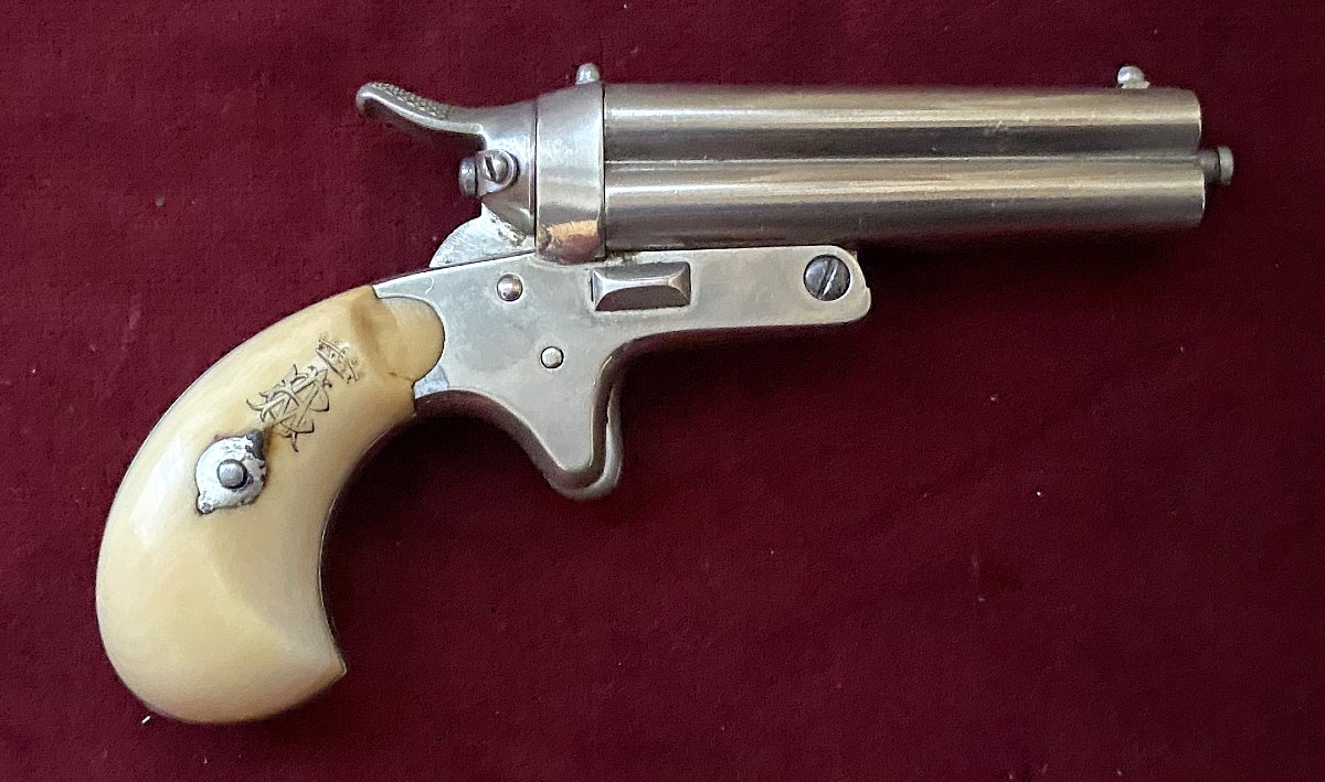 Pistolet de poche Lefaucheux à 4 canons -