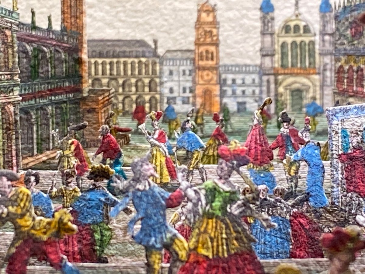 Théâtre  d' ENGELBRECHT - Vues à perspective - Carnaval de Venise - XVIII Siècle -photo-3