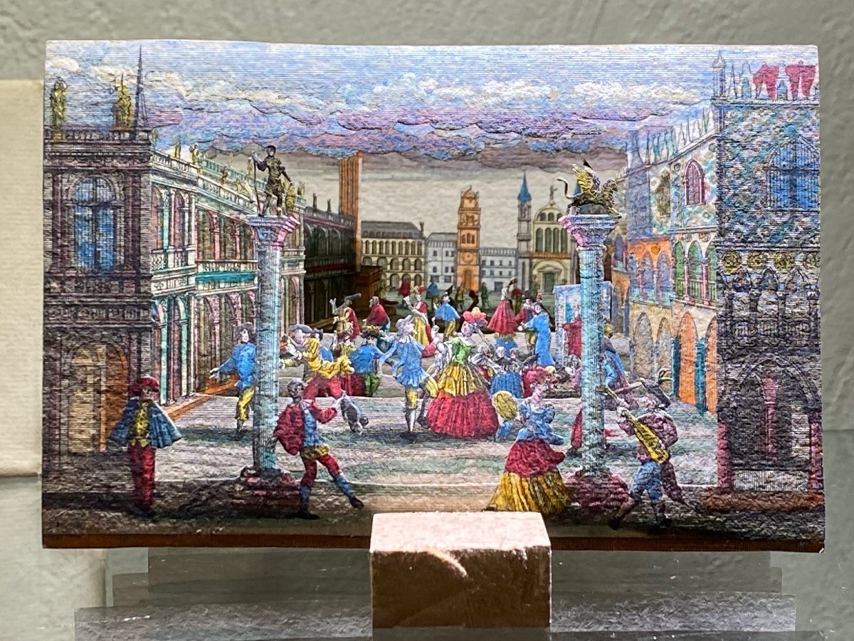 Théâtre  d' ENGELBRECHT - Vues à perspective - Carnaval de Venise - XVIII Siècle -photo-2
