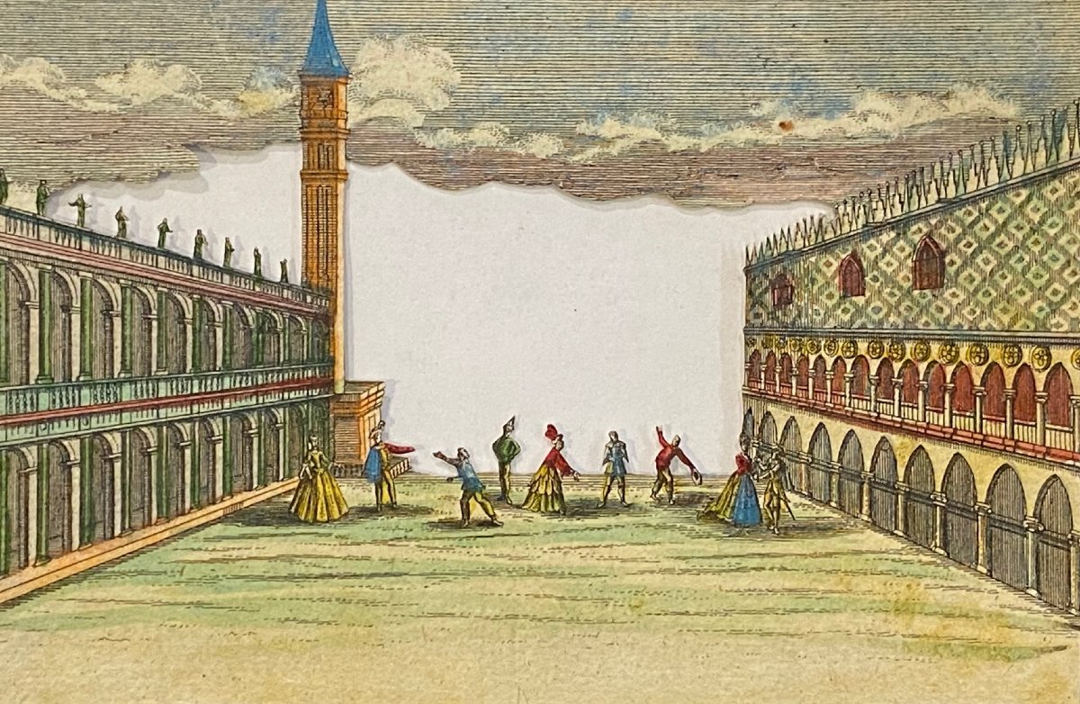 Théâtre  d' ENGELBRECHT - Vues à perspective - Carnaval de Venise - XVIII Siècle -photo-4