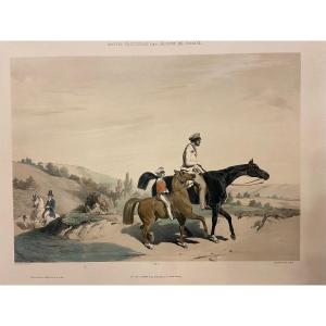 Laillot & Ciceri Eugène - After Alfred De Dreux (1810-1860) - Equestrian Motifs - Circa 1850