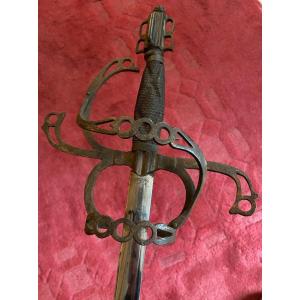 German Sword XVI/xvii Century Style From Viollet Le Duc Period - XIX Century