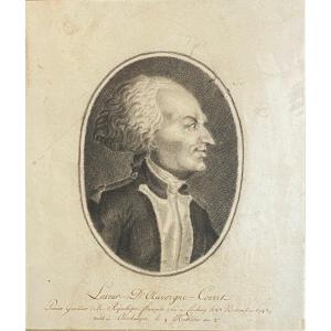 Dessin au crayon-La Tour d'Auvergne Corret-1er Grenadier de la République Française -XVIII s