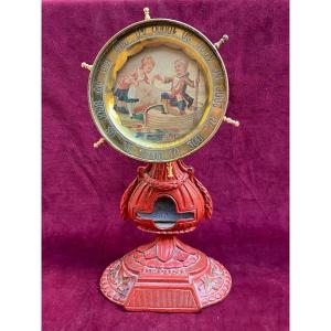 Countertop Roulette Wheel, Known As A "turnstile," With A Pyrogen Base—late 19th Century