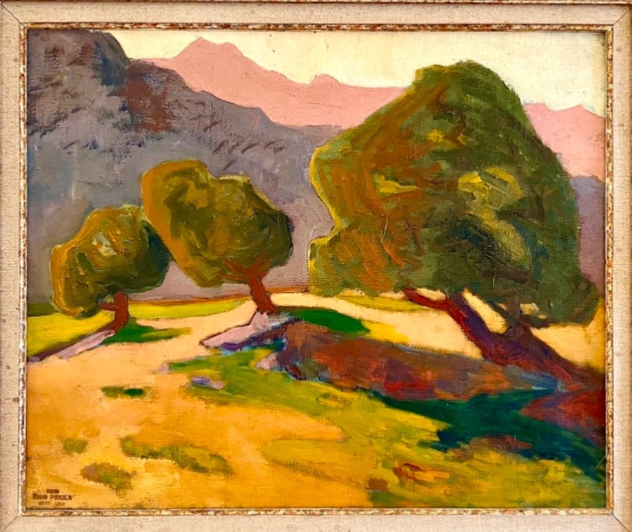 René Pirola (1879-1912) The Oliviers In Provence (c1900)-photo-1