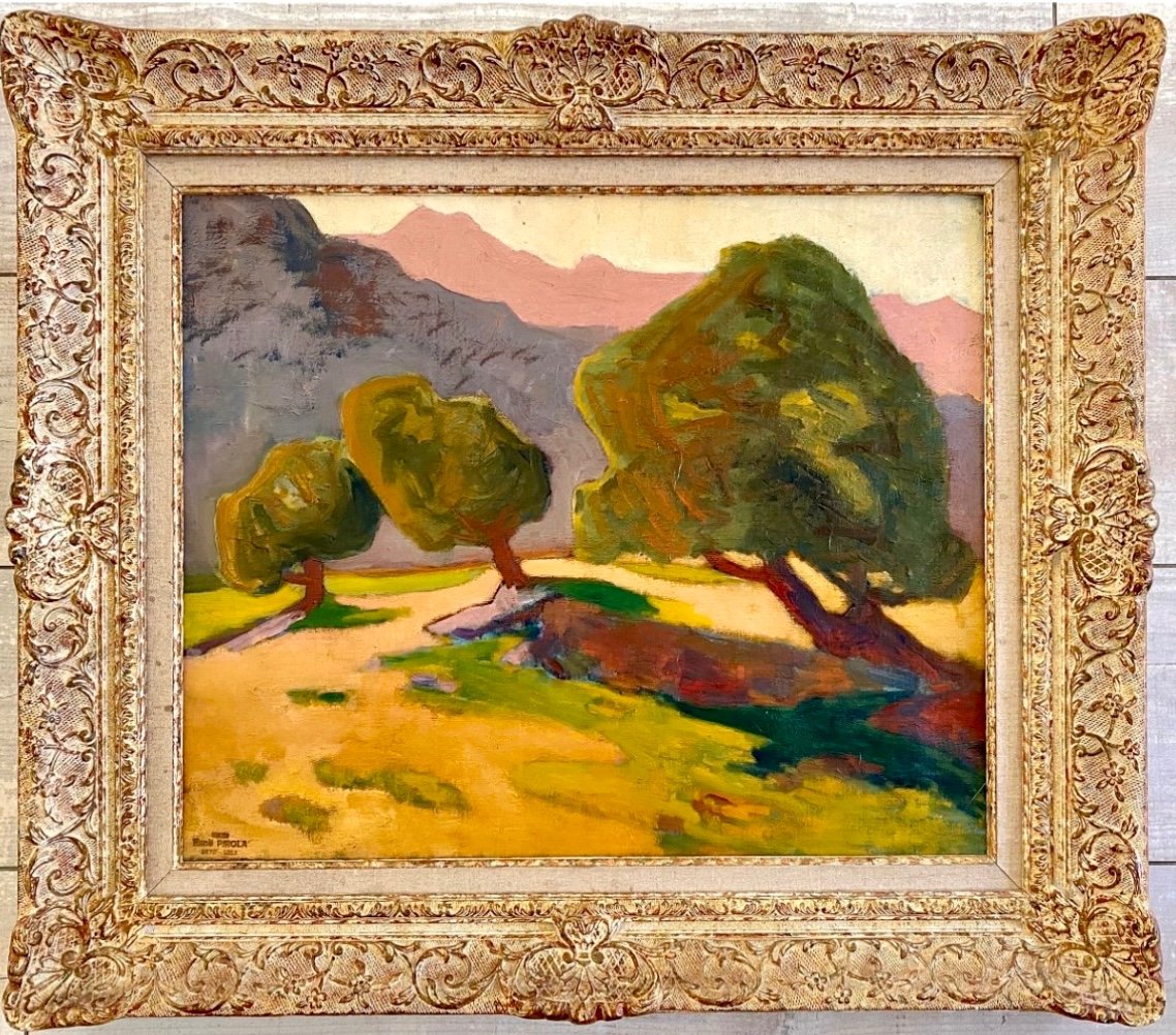 René Pirola (1879-1912) The Oliviers In Provence (c1900)