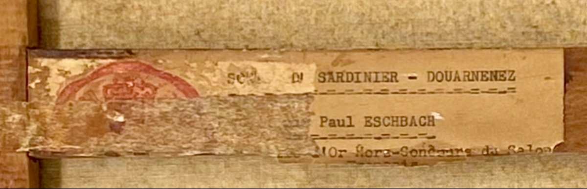 Bretagne,  « sardiniers A Douarnenez » Par Paul-andré Eschbach (1881-1961)-photo-5
