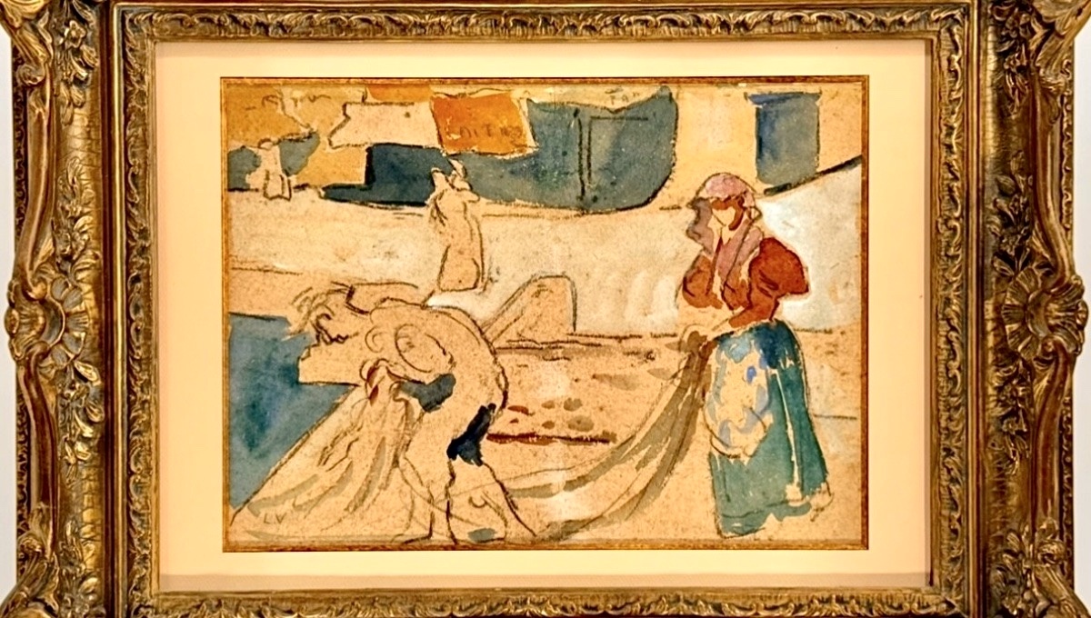 Louis Valtat (1869 -1952) -  (c1897) - Aquarelle Sur Traits De Crayon Signée -photo-2