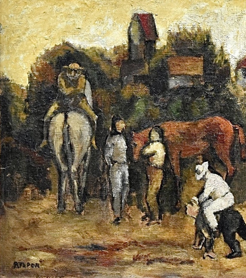 Roland Topor ( 1938 - 1997) Huile Sur Toile Signée -photo-3
