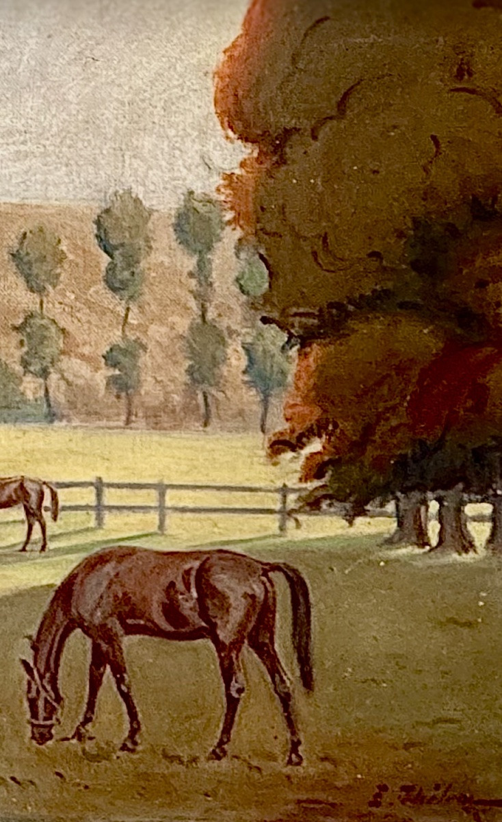 Ernest Thelem 1868 - 1940, Oil On Canvas Signed -photo-2