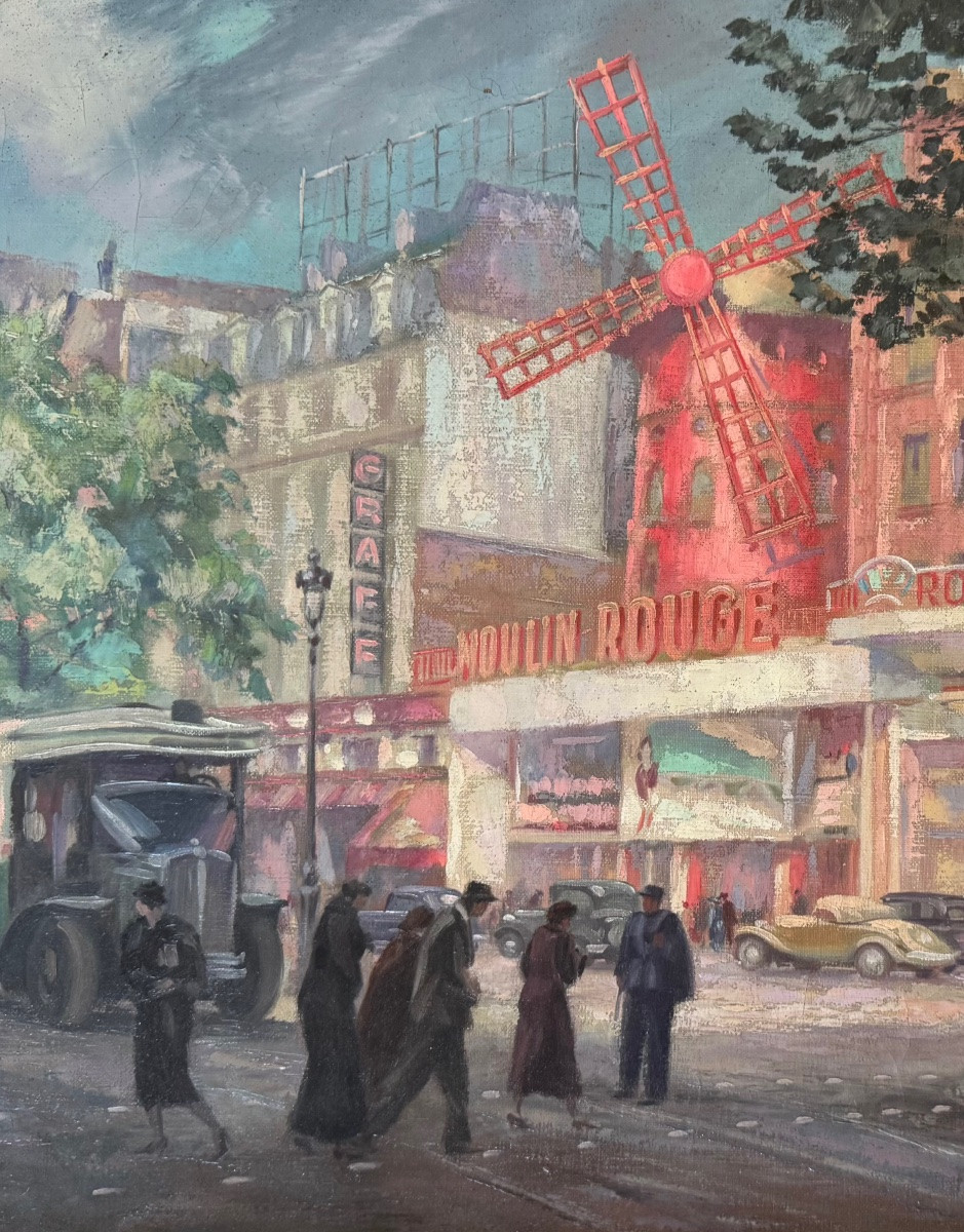 Paris place Pigalle et le Moulin Rouge-photo-2