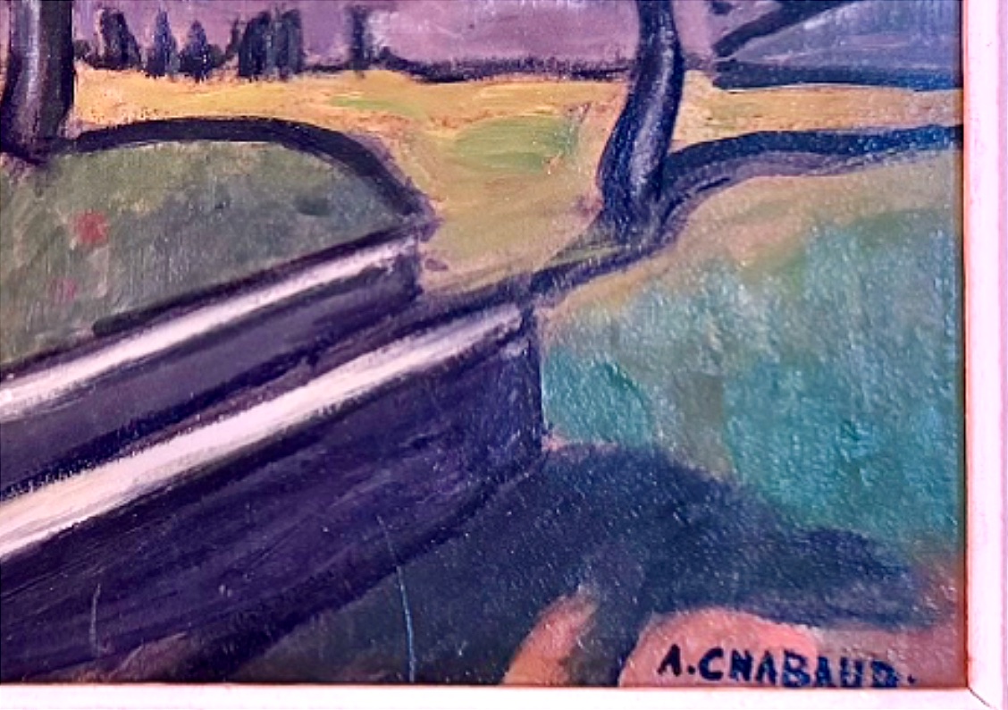 Auguste Chabaud 1882 - 1955 - Landscape With Large Trees-photo-1