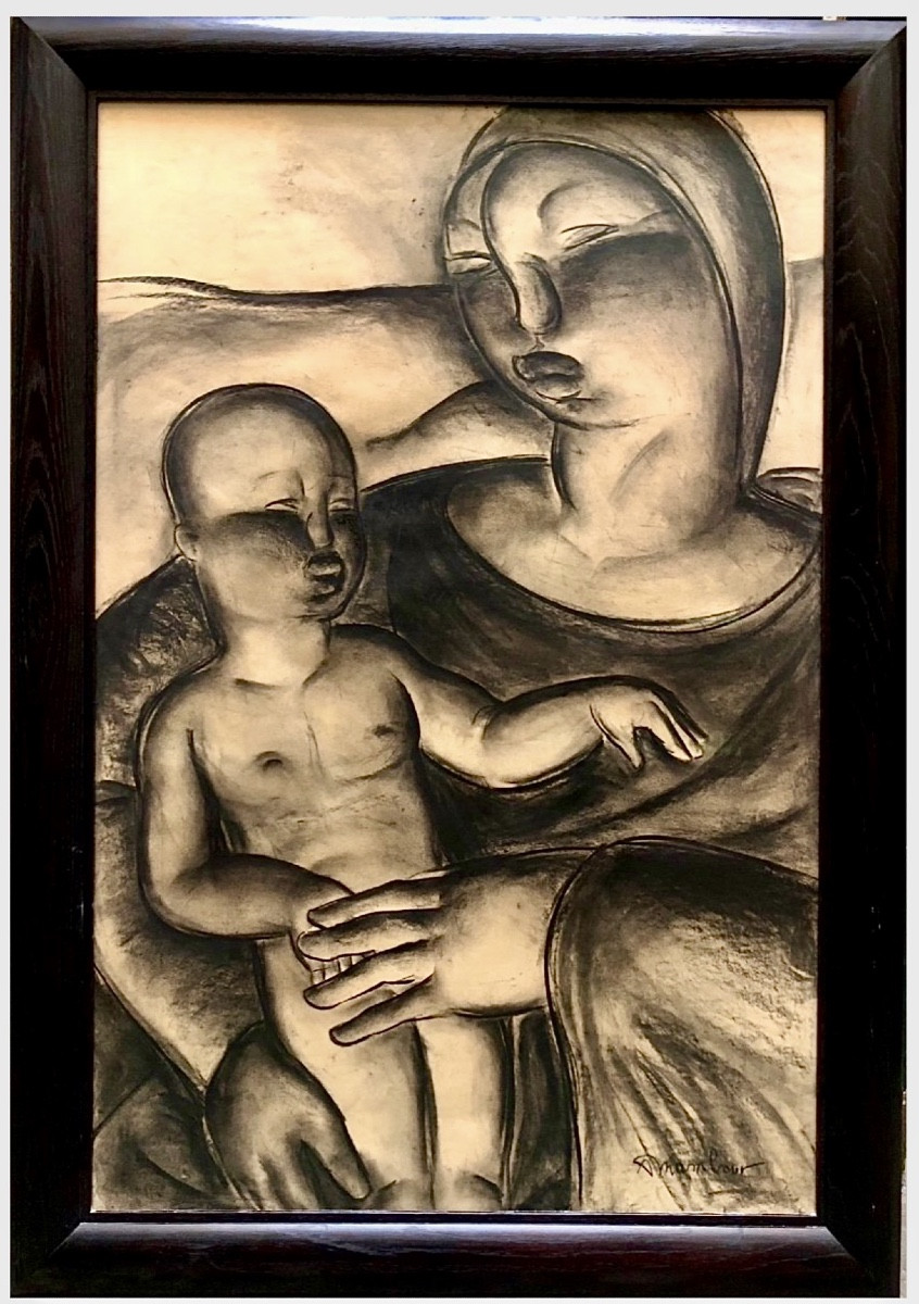 Auguste Mambour (1896 - 1968) African Woman And Her Child C1920 