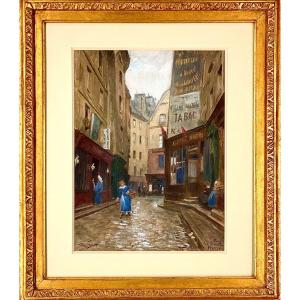 Victor Gabriel Gilbert ( 1847 - 1935) - Paris  Les Halles