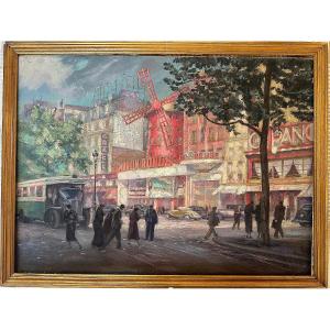Paris place Pigalle et le Moulin Rouge