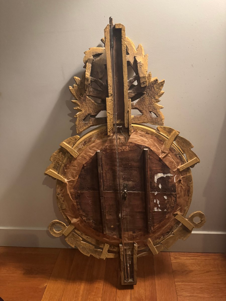 Louis XVI Barometer-thermometer-photo-3