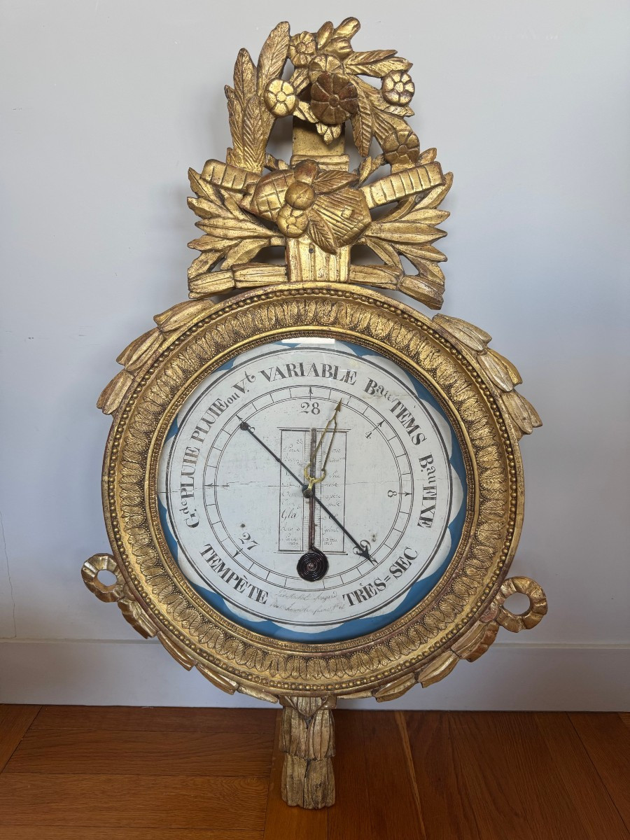 Louis XVI Barometer-thermometer