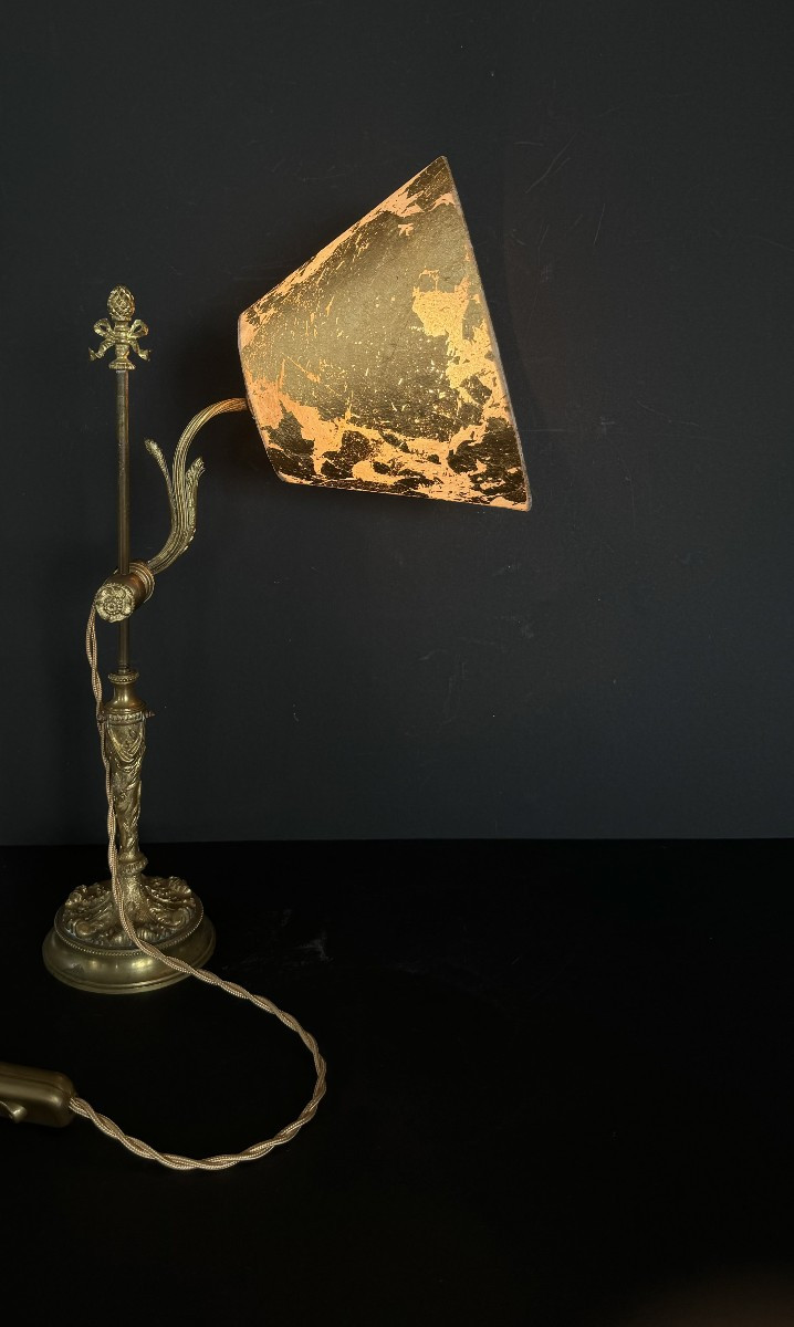Bronze And Brass Lamp