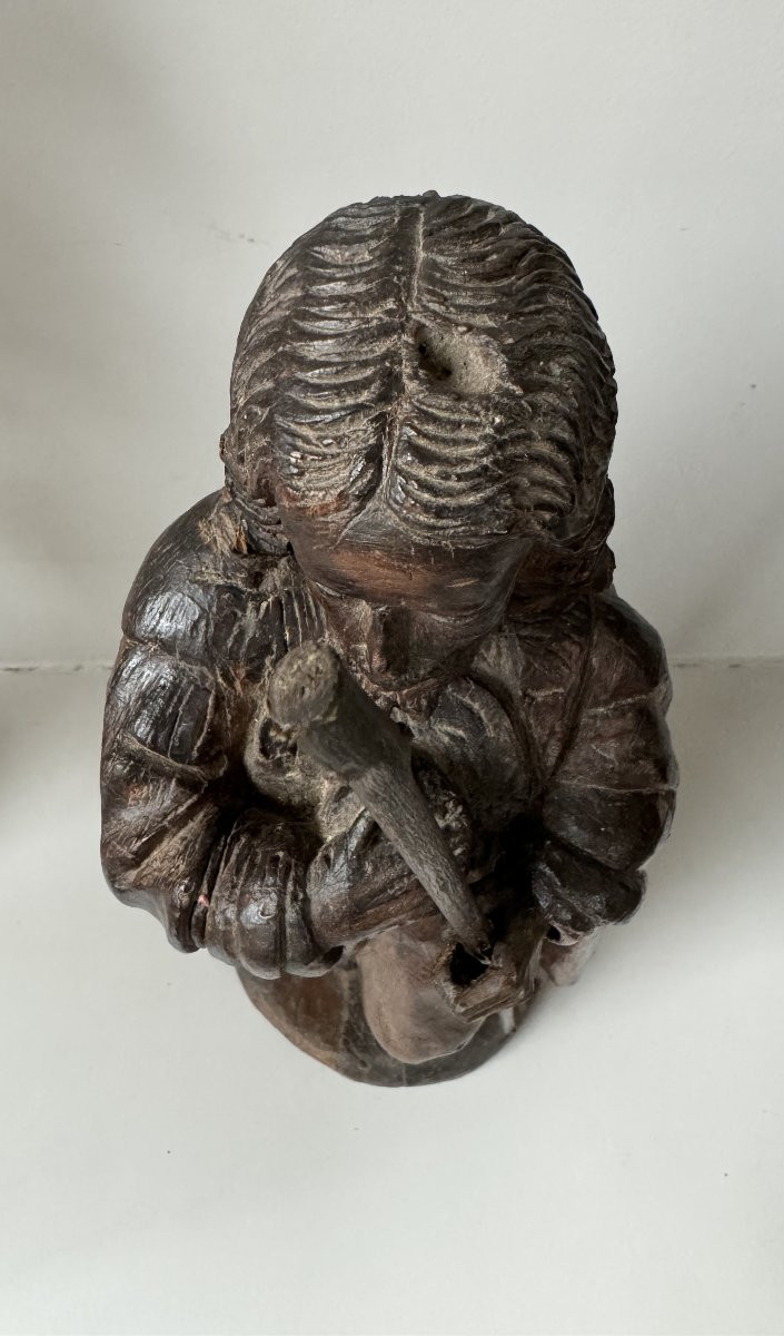 Saint Jacques en bois sculpté – XVIIIème-photo-1
