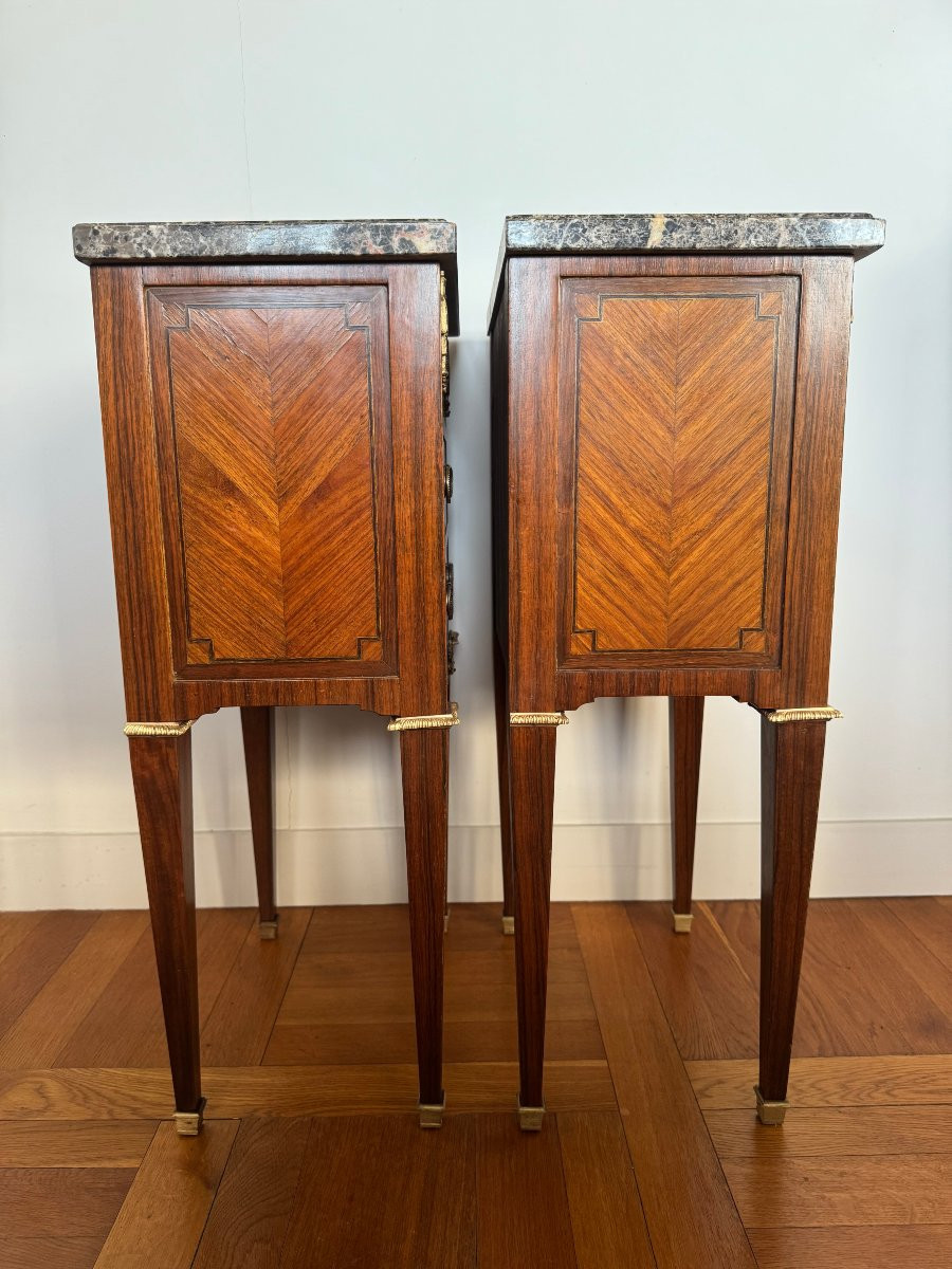 Paire de chevets style Louis XVI-photo-3